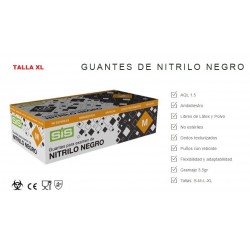 GUANTE  NITRILO NEGRO TALLA XL-100 UNIDADES