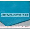 CAMINO MESA  ESTOLAS POLIPROPILENO TST  100*40 TURQUESA 500U TST